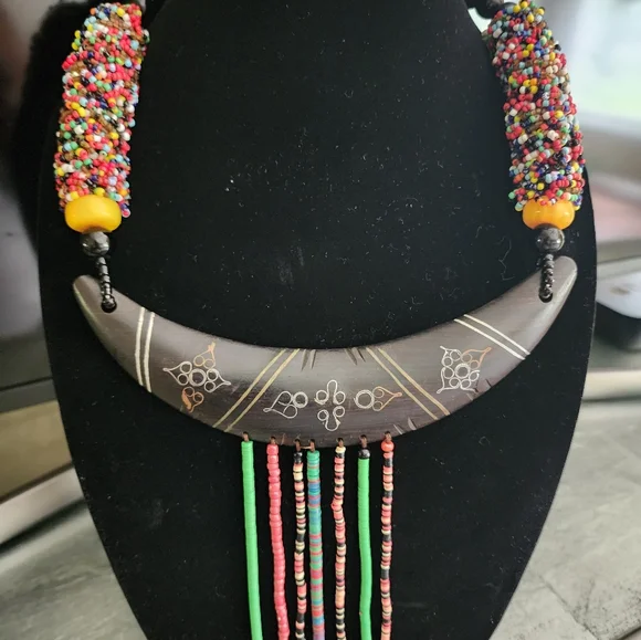 Handmade Tribal Necklace - Picture 6 of 6